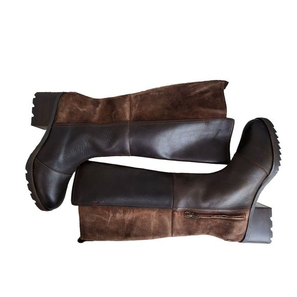 Sorel Cate Tall Brown Leather Waterproof Knee High Zip Women's Boots Size 10.5 - Picture 7 of 12